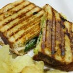 panini sandwich with potato chips