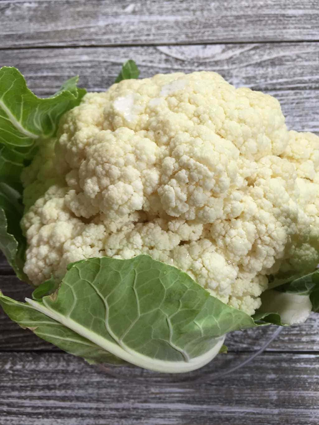 Fresh head of cauliflower