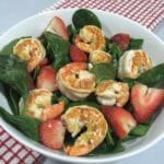 Spinach Salad with Shrimp and Strawberries