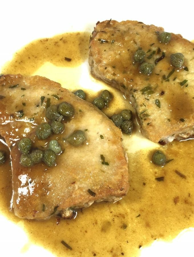 Pork Piccata with Tarragon and Rosemary