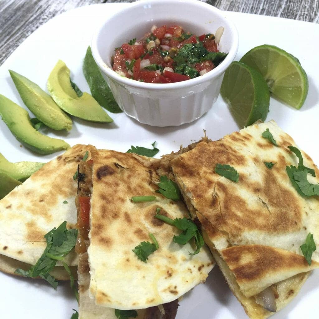 Pork Fajita Quesadillas