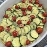Vegetable Tian with Zucchini and Roasted Corn