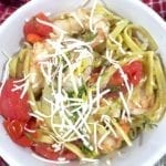 Lemon Fettuccine with Shrimp