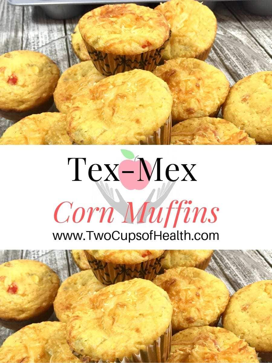 Tex-Mex Corn Muffins Pinterest Pin