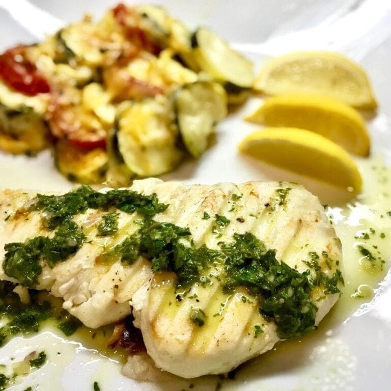 Halibut with Chimichurri