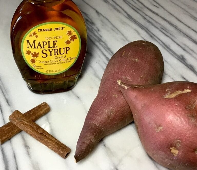 Maple Glazed Sweet Potatoes   C6AFBE62 F19D 4459 A14F 5FE23EDEE9CA 768x664 