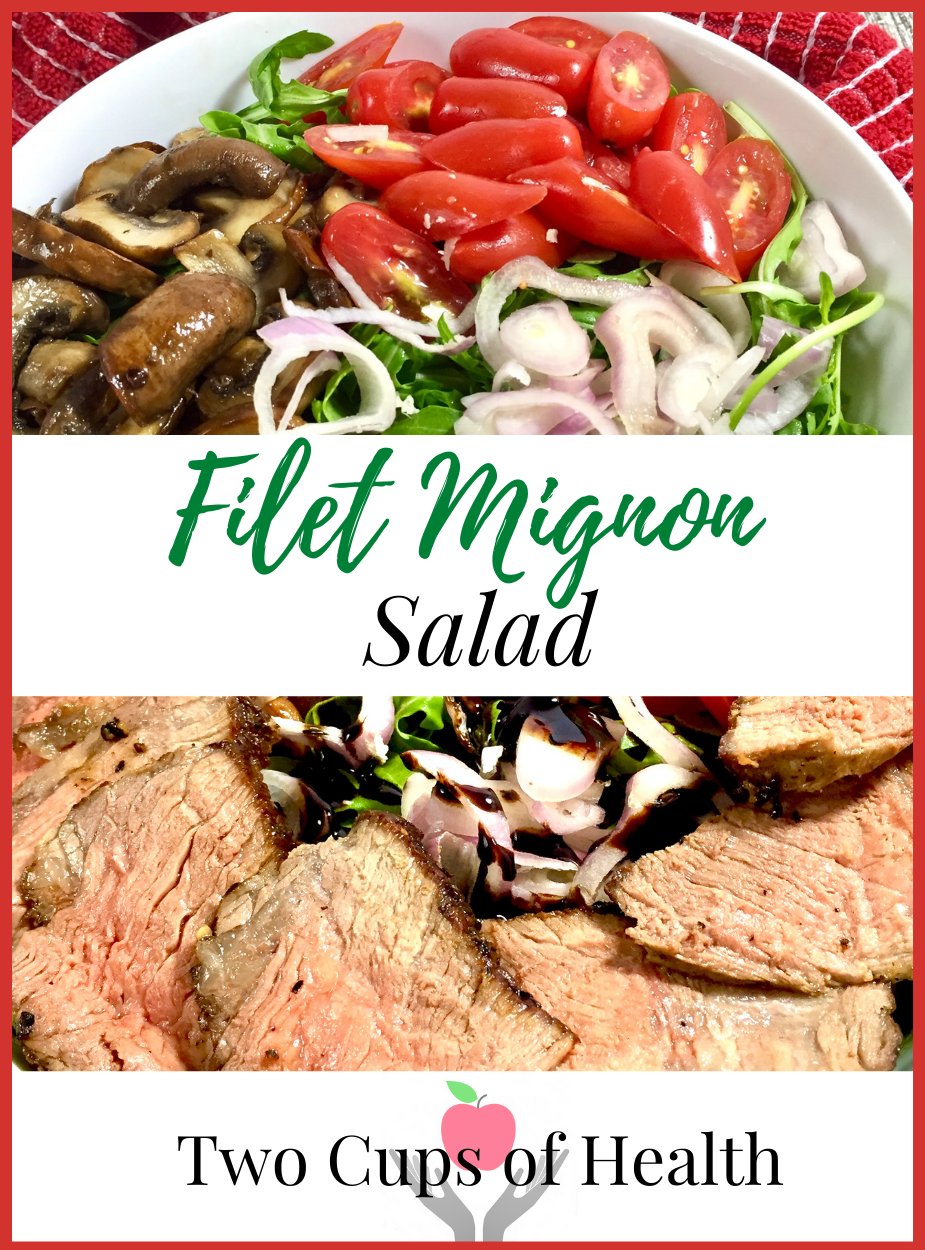 Filet Mignon Salad Pinterest Pin