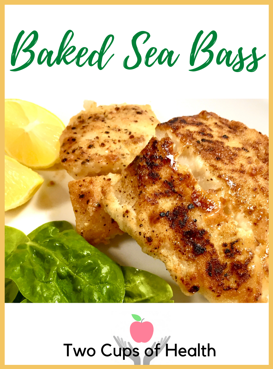 Baked Sea Bass Pinterest Pin