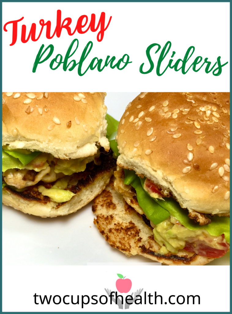 Turkey Poblano Sliders Pinterest pin