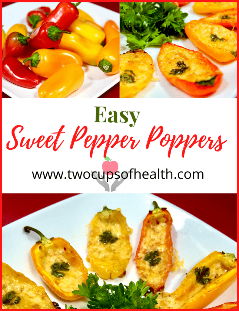 Easy Sweet Pepper Poppers Pinterest Pin