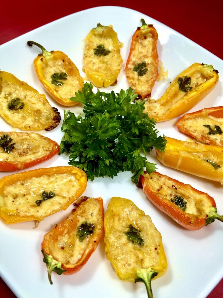 Easy Sweet Pepper Poppers Pinterest pin